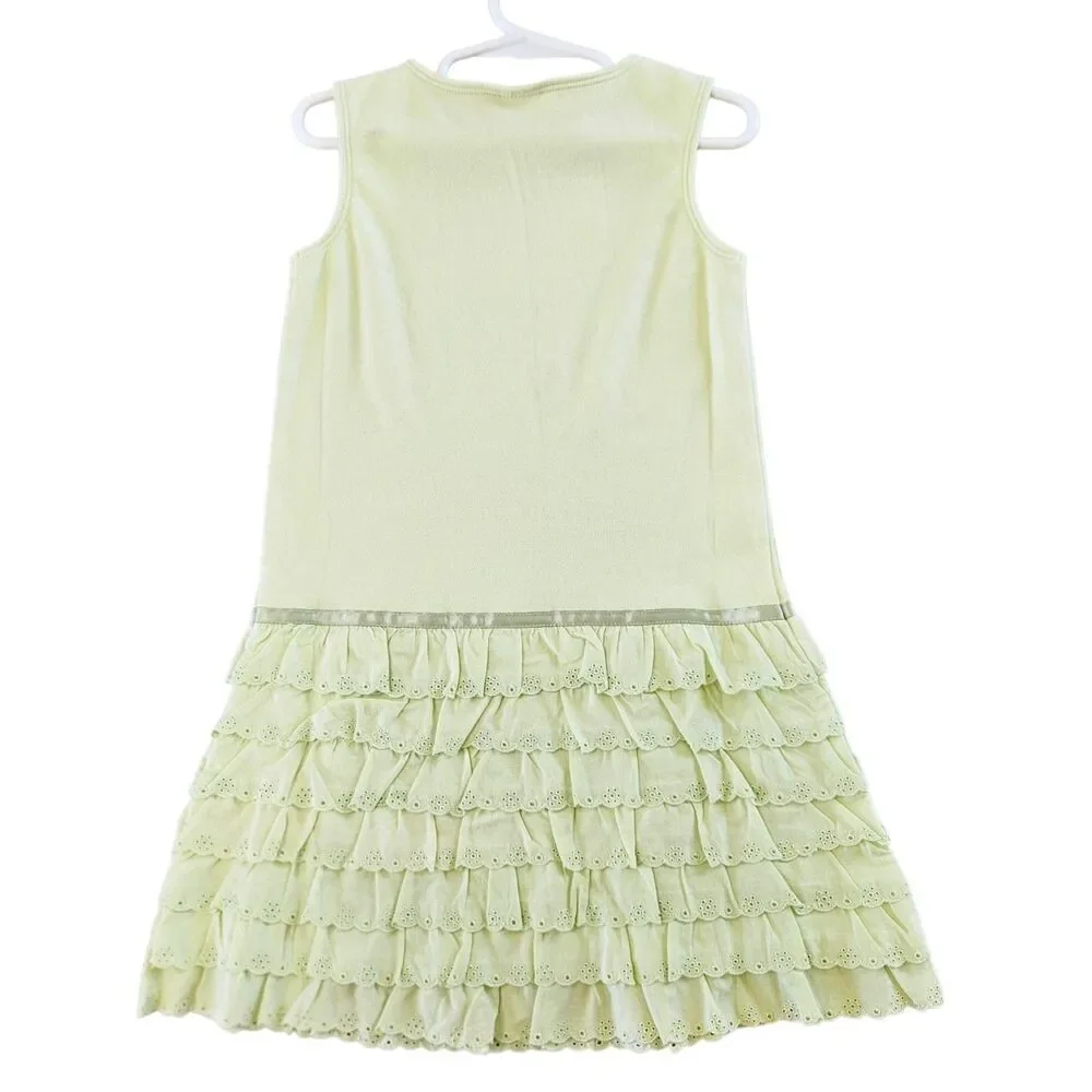 Gymboree Sleeveless Dress Green Size 5 EASTER GARDEN BLOOM Ruffled Summer NWT